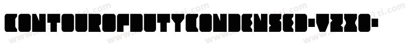 ContourOfDutyCondensed-VZx0字体转换