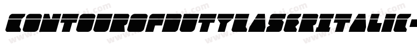 ContourOfDutyLaserItalic-n7eJ字体转换