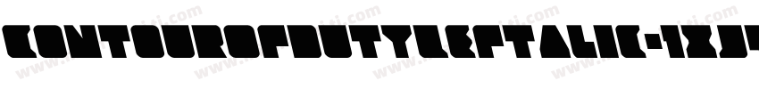 ContourOfDutyLeftalic-1xJ4字体转换