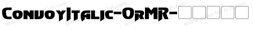 ConvoyItalic-0rMR字体转换