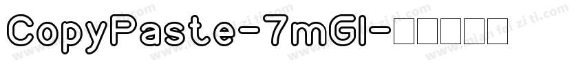 CopyPaste-7mGl字体转换