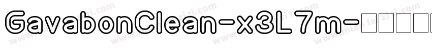 GavabonClean-x3L7m字体转换