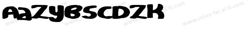 AaZYBSCDZK字体转换