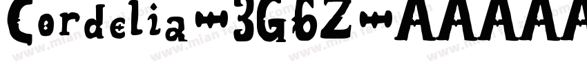Cordelia-3G6Z字体转换