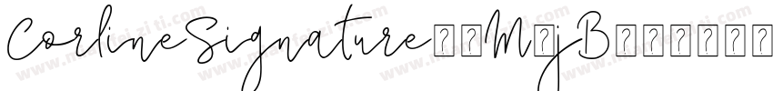 CorlineSignature-8M8jB字体转换