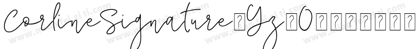 CorlineSignature-Yz3O8字体转换