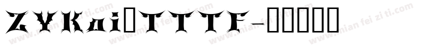 ZYKai_TTTF字体转换