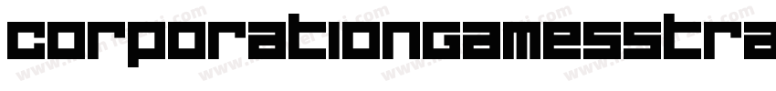CorporationGamesStraight-8KeM字体转换