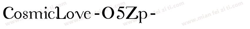 CosmicLove-O5Zp字体转换