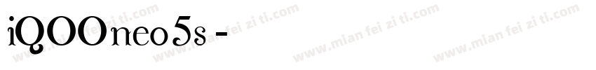 iQOOneo5s字体转换