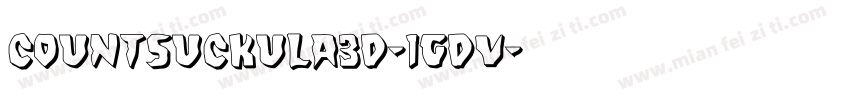 CountSuckula3D-1gdv字体转换