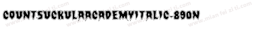 CountSuckulaAcademyItalic-890n字体转换