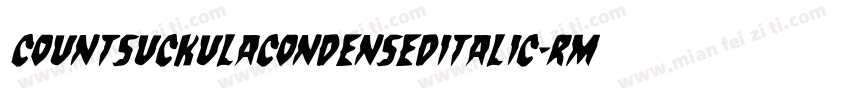 CountSuckulaCondensedItalic-rMzB字体转换