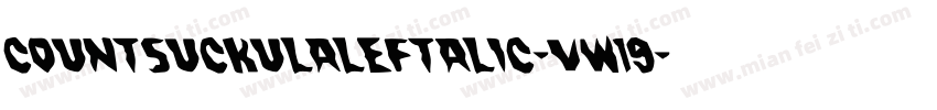 CountSuckulaLeftalic-vw19字体转换