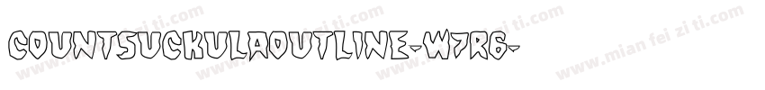 CountSuckulaOutline-w7R6字体转换