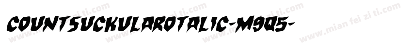 CountSuckulaRotalic-m9q5字体转换