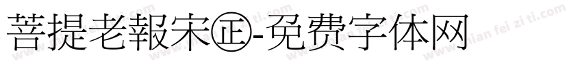 菩提老報宋㊣字体转换