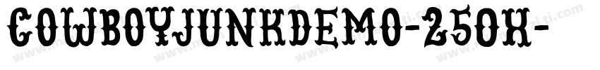 Cowboyjunkdemo-25OX字体转换