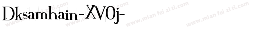 Dksamhain-XV0j字体转换