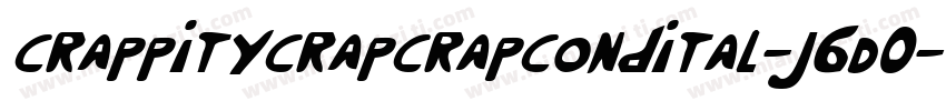 CrappityCrapCrapCondital-j6D0字体转换