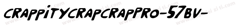 CrappityCrapCrapPro-57BV字体转换