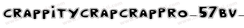 CrappityCrapCrapPro-57BV字体转换