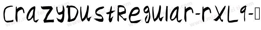 CrazyDustRegular-rXL9字体转换