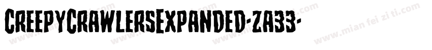 CreepyCrawlersExpanded-za33字体转换