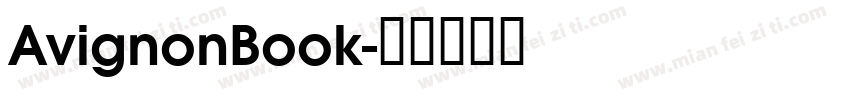 AvignonBook字体转换