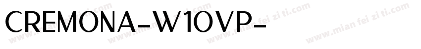 Cremona-w1oVP字体转换