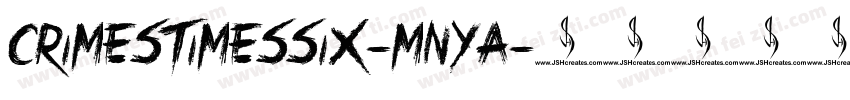 CrimesTimesSix-mnYa字体转换