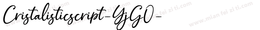 Cristalisticscript-YjGO字体转换