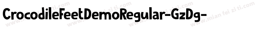 CrocodileFeetDemoRegular-GzDg字体转换