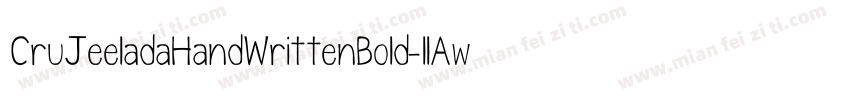CruJeeladaHandWrittenBold-llAw字体转换
