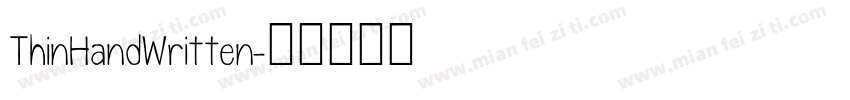 ThinHandWritten字体转换