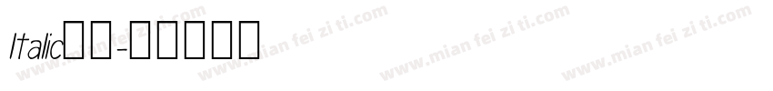 ltalic字体字体转换