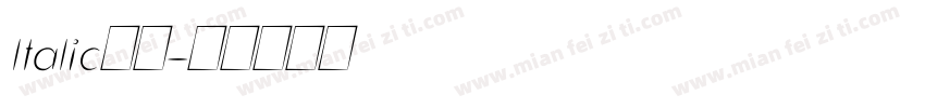 ltalic字体字体转换
