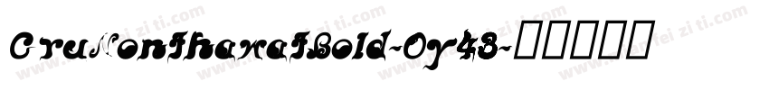 CruNonthawatBold-Oy43字体转换