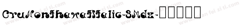 CruNonthawatItalic-3Mdz字体转换