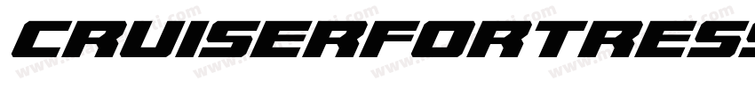CruiserFortressItalic-9jJB字体转换