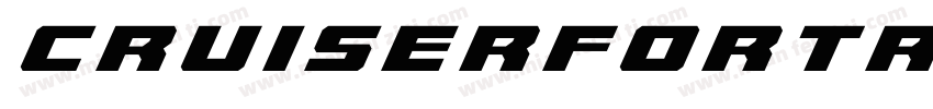 CruiserFortressTitleItalic-Mgqr字体转换