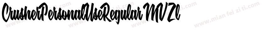 CrusherPersonalUseRegular-MVZlr字体转换