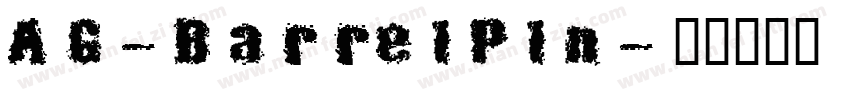 AG-BarrelPln字体转换