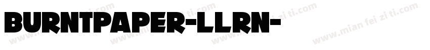 BurntPaper-LLrn字体转换