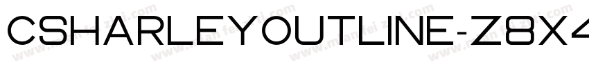 CsHarleyOutline-z8X4X字体转换