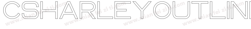 CsHarleyOutline-z8X4X字体转换