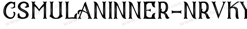 CsMulanInner-nRvKY字体转换