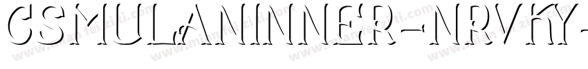 CsMulanInner-nRvKY字体转换