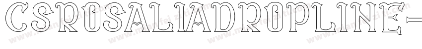 CsRosaliaDropline-1GD14字体转换