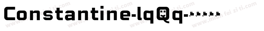 Constantine-lq0q字体转换